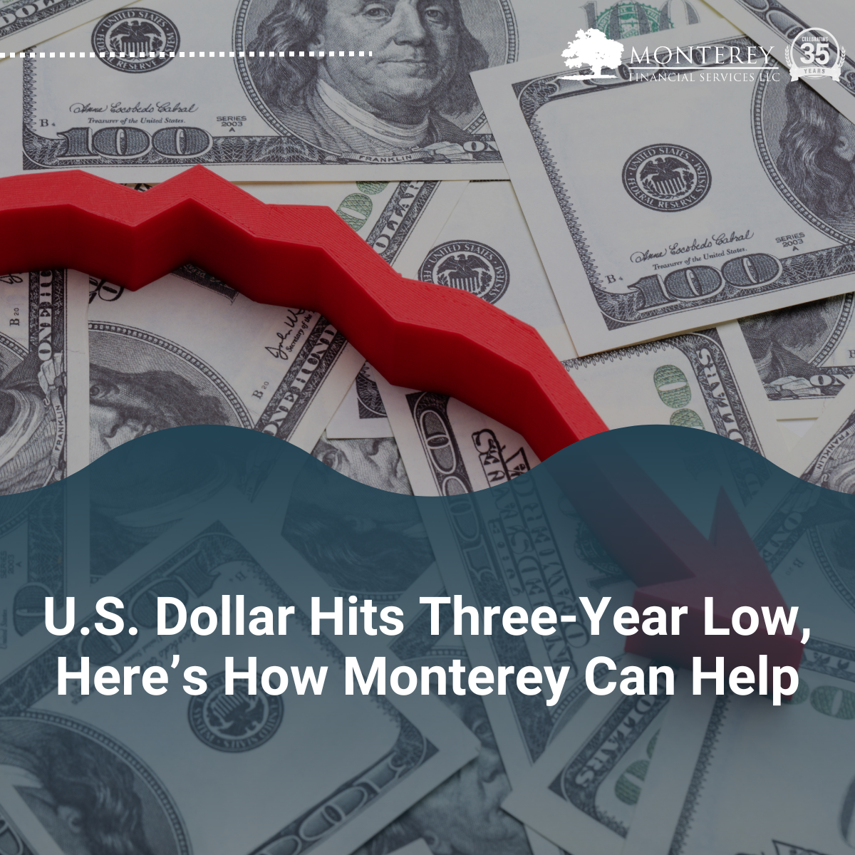 U.S. Dollar Hits Three-Year Low, Here’s How Monterey Can Help